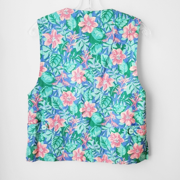 Vintage Tikal Trading Company Floral Cotton Vest - Picture 7 of 12